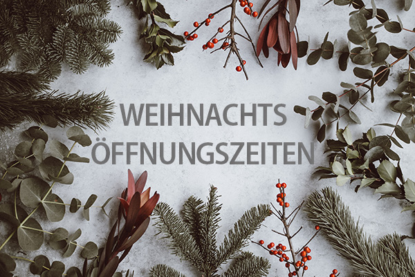 Weihnachtsöffnungszeiten
