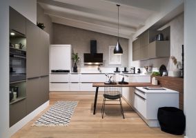 kueche smart kristallweiss smart sandgrau metallic