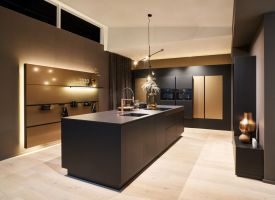 kueche b av6023gl eiche schwarz av7070 bronze